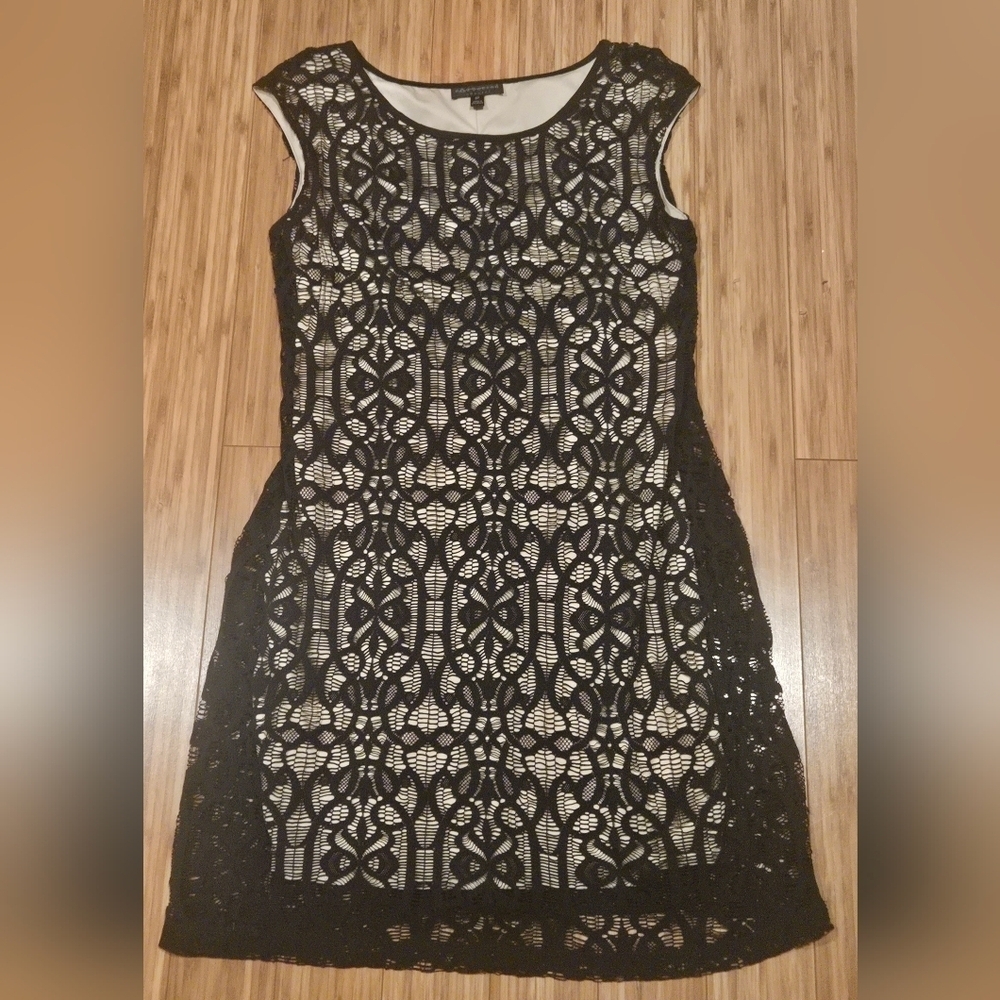 Connected Apparel Black Lace Dress